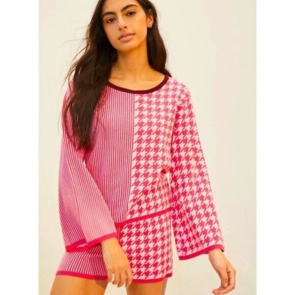 anthropologie dolan pink lounge set